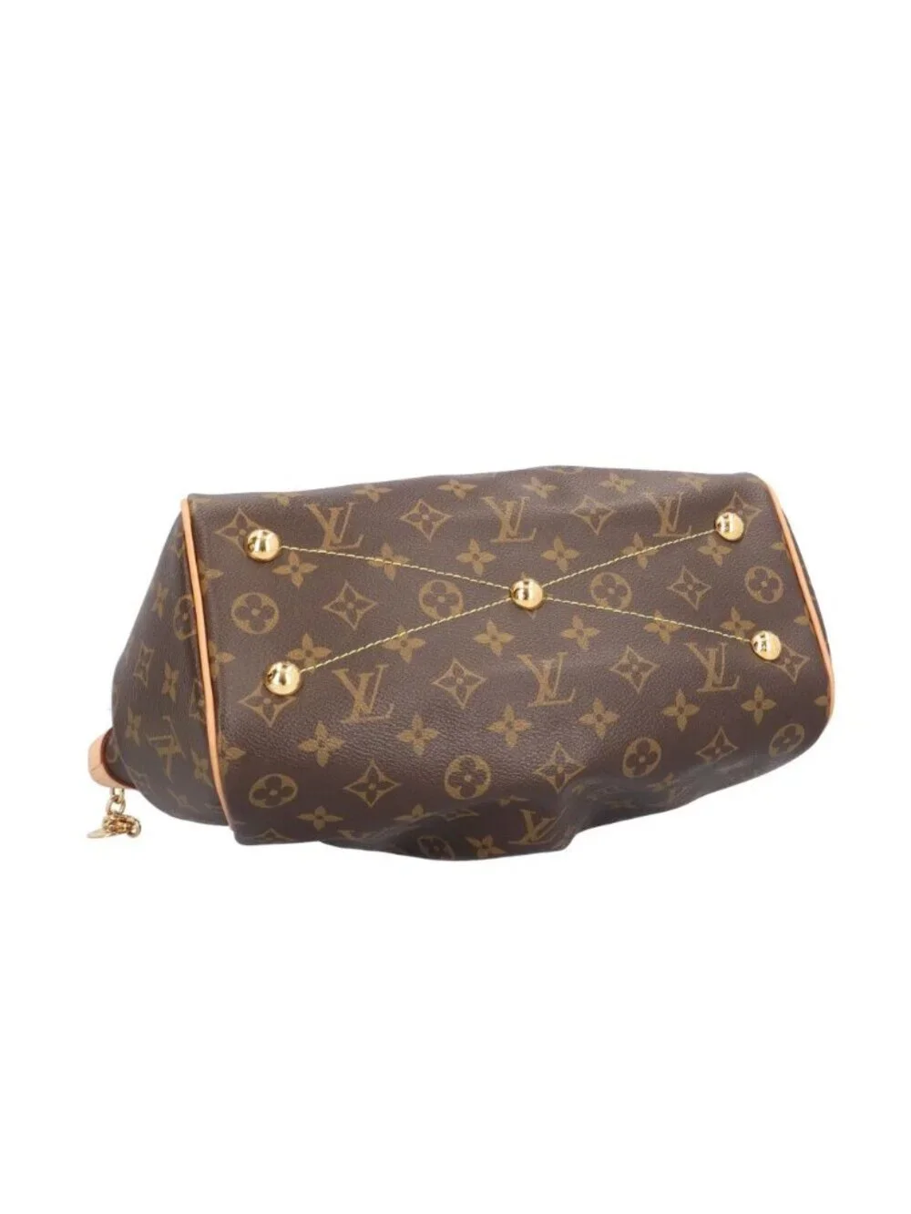 Louis Vuitton Tivoli PM Monogram Handbag Canvas Brown